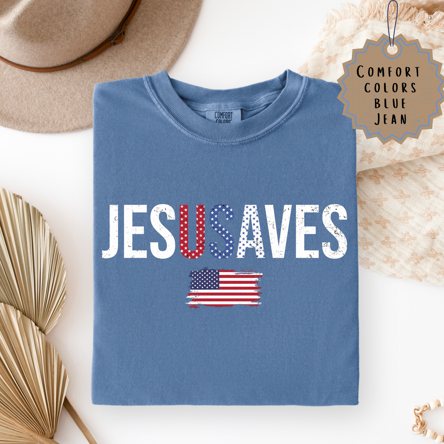 Jesus Saves USA Tee.