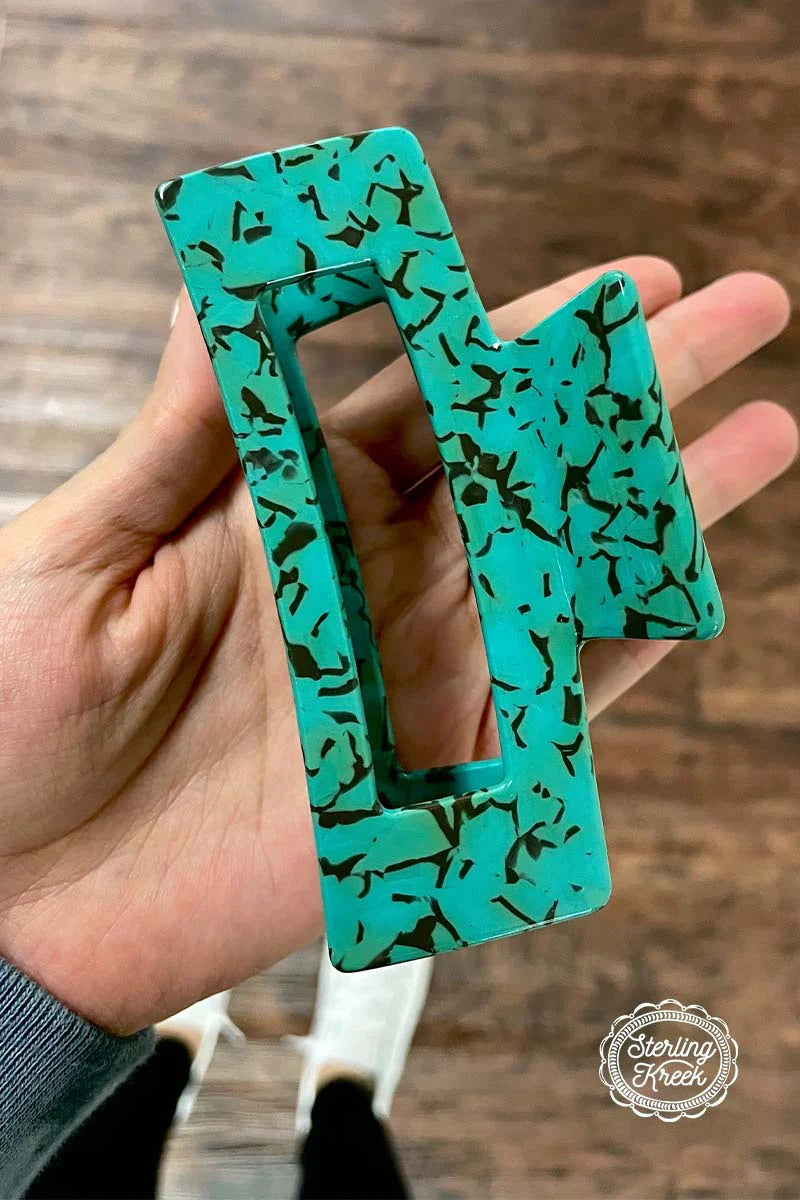 Turquoise Claw Clip INS