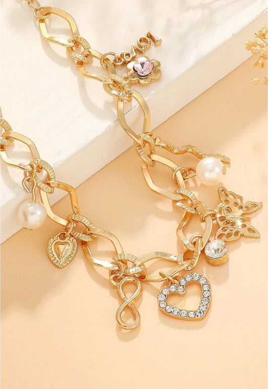 Butterfly Charm Bracelet INS