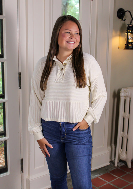 Apricot Button Henley INS