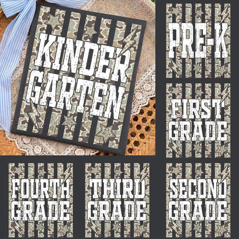 Camo Stripe B2S FOURTH GRADE Tee.
