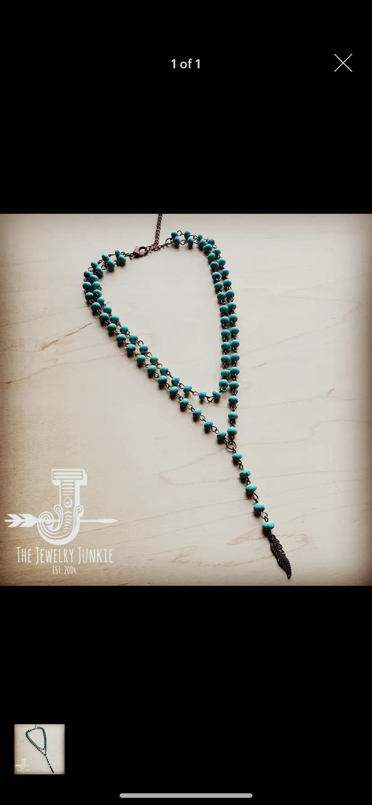 Double Strand Turquoise Necklace INS