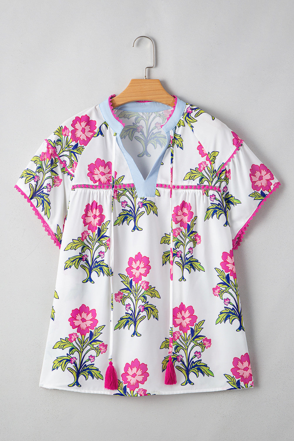 Vintage Floral Plus Blouse
