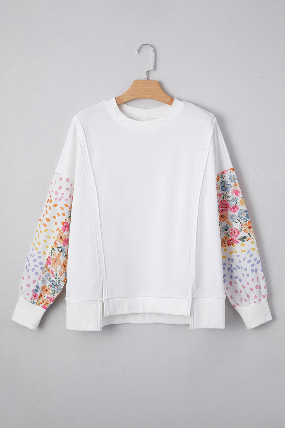 White Floral High Low Top (Pre-Order)