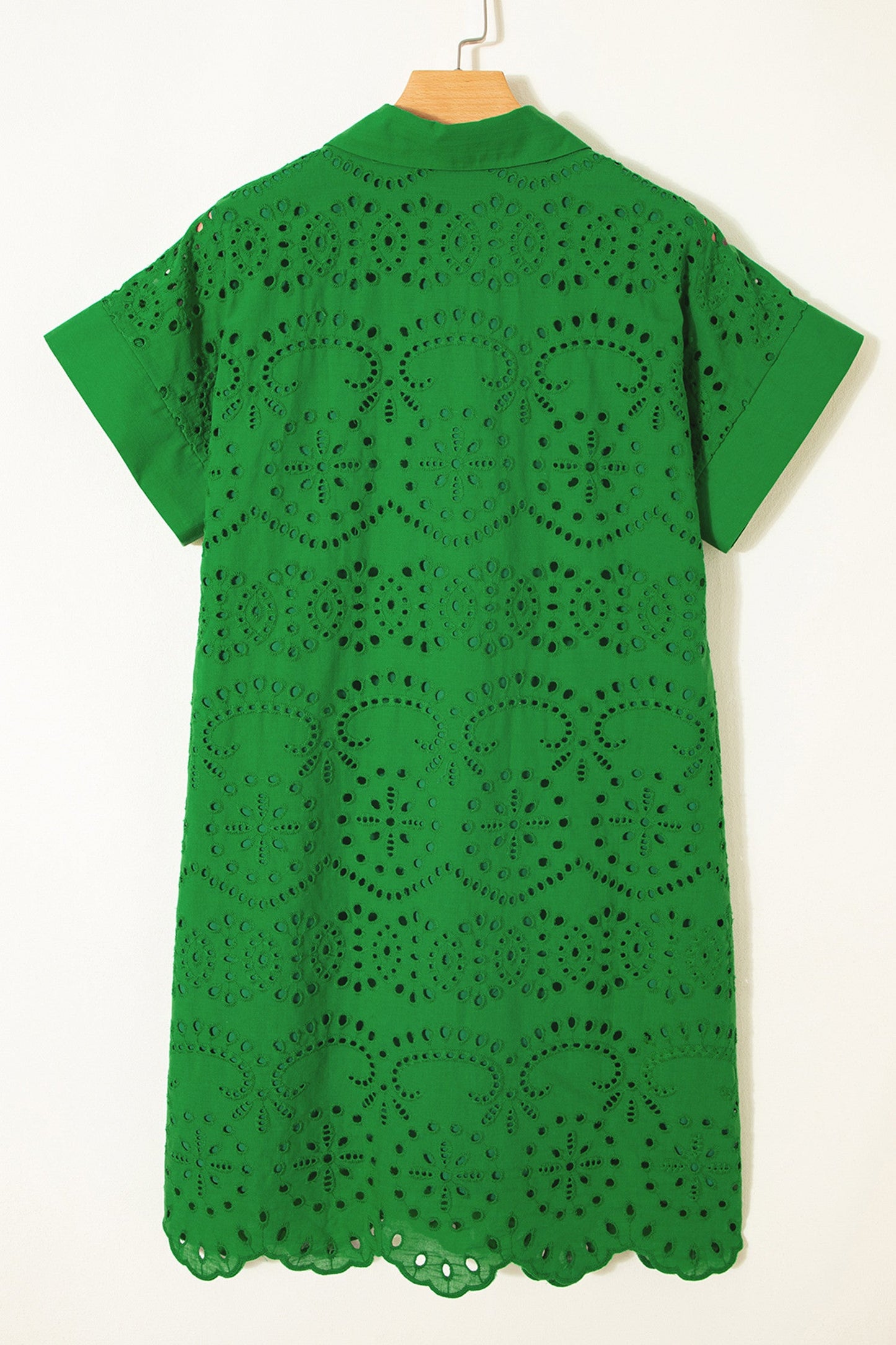 Green Eyelet Dress RTS
