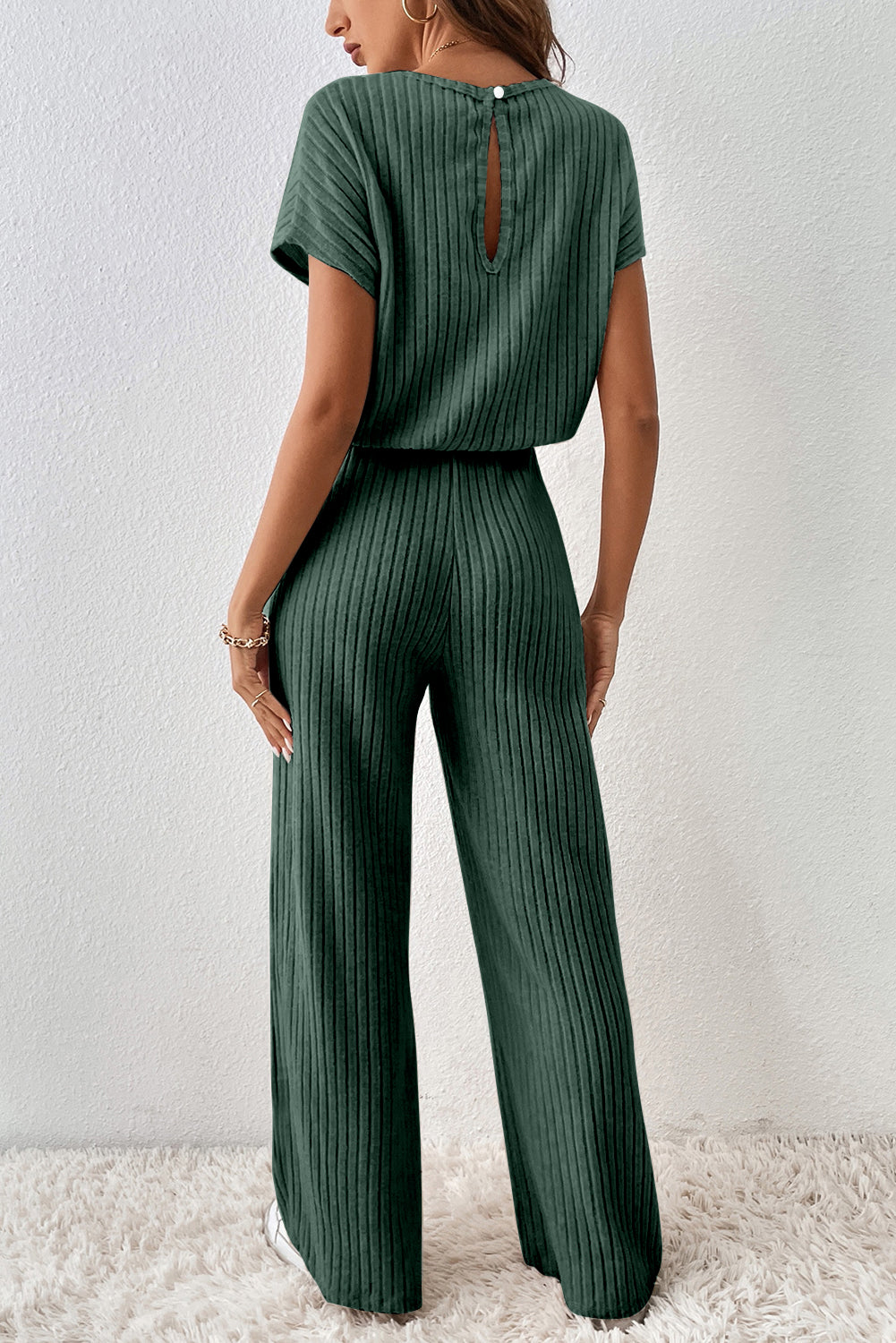 Ribbed Keyhole Jumpsuit LT