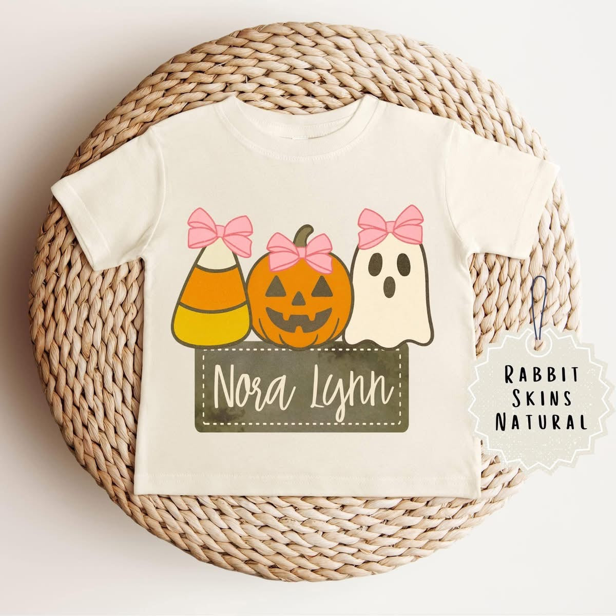 ONESIE Candy Corn Pumpkin Ghost Bows (Pre-Order)