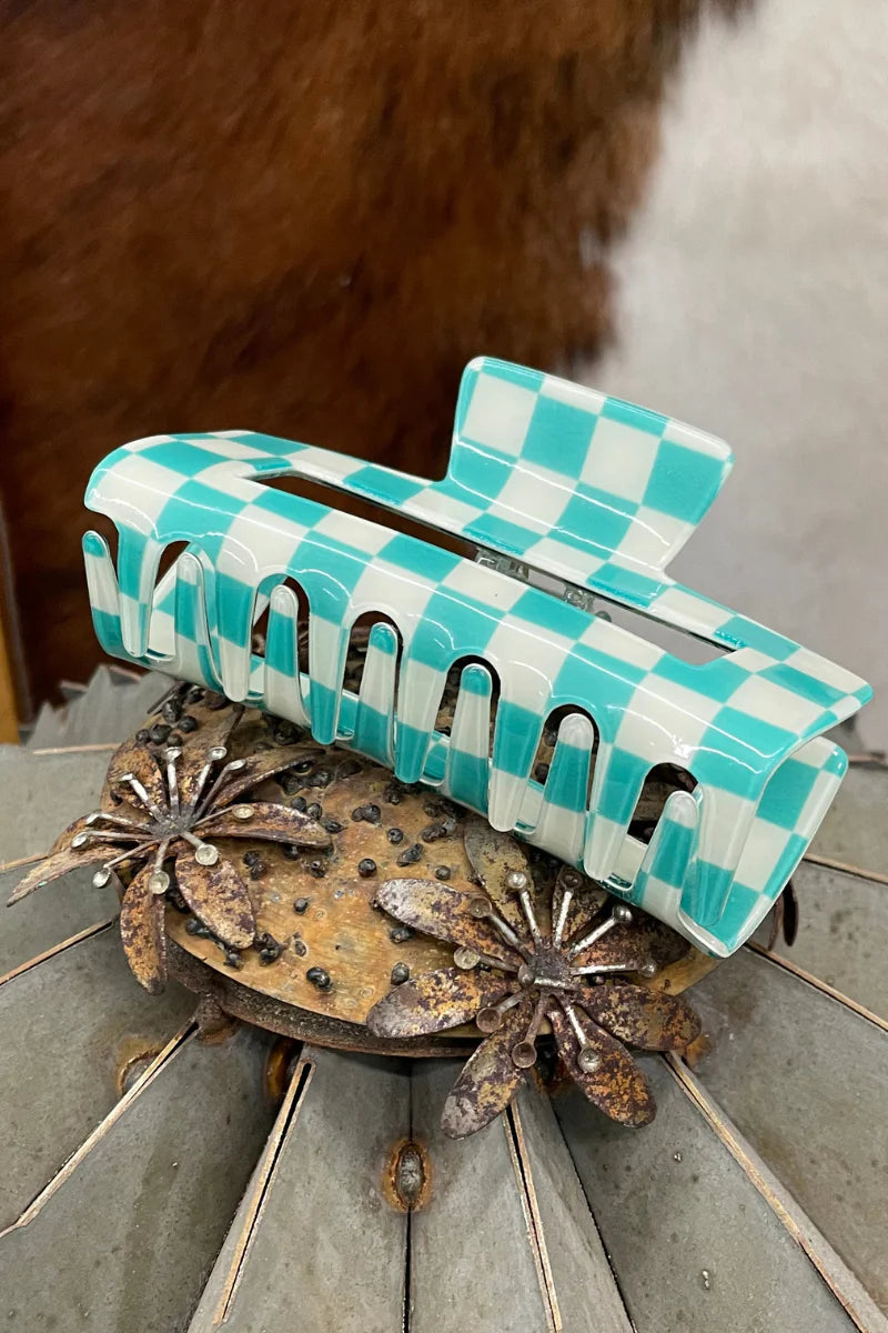 Checkered Claw Clip INS