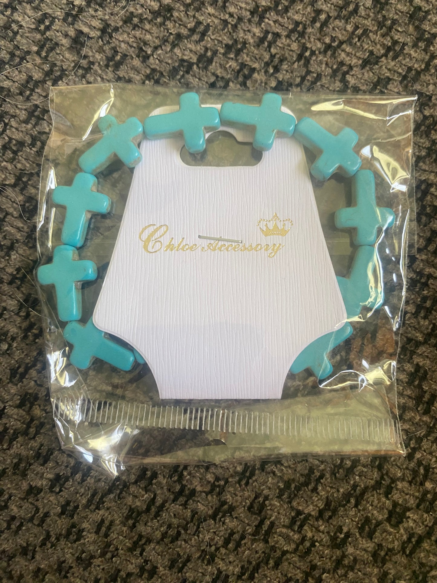 Turquoise Cross Bracelet INS