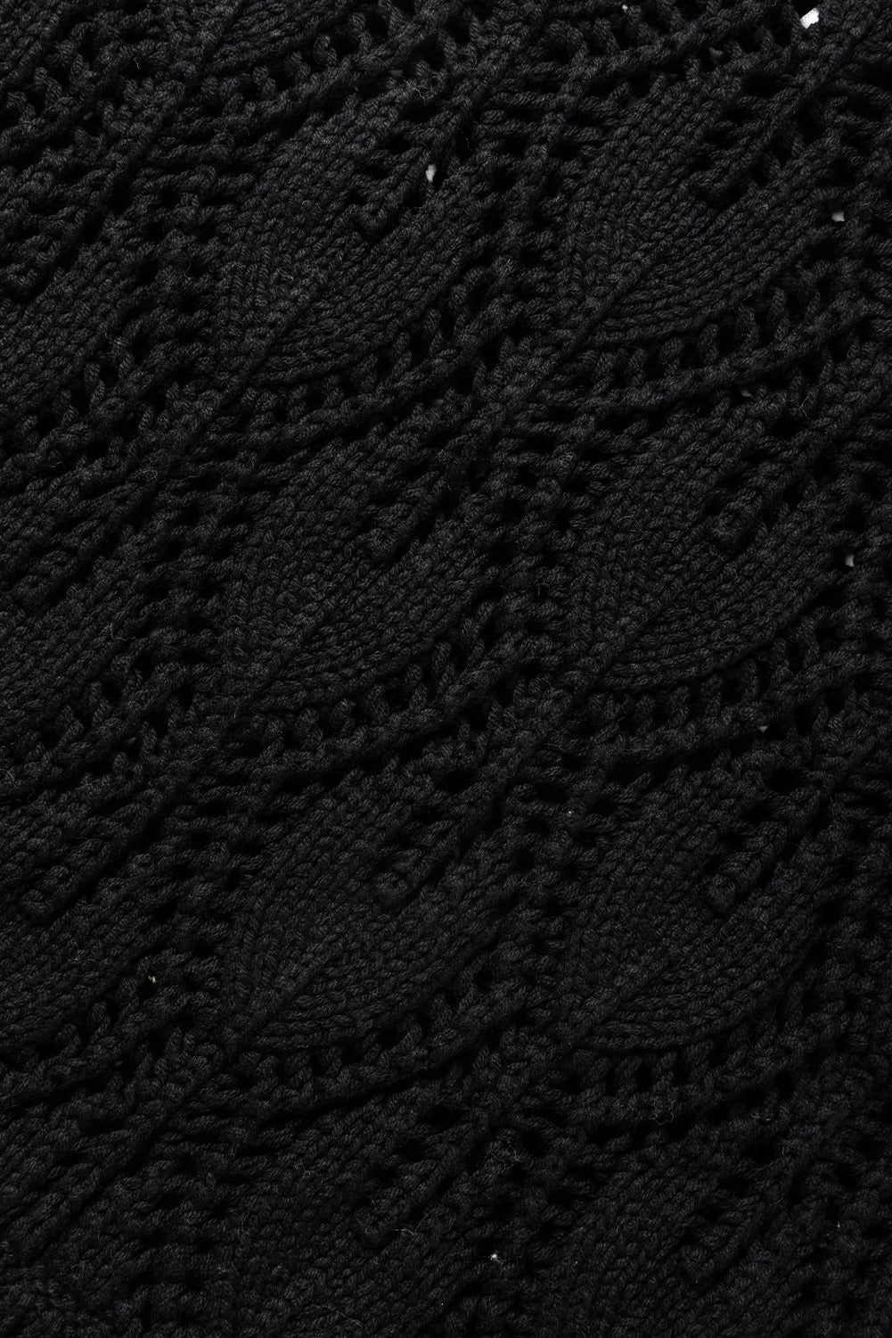 Black Crochet Sweater LT