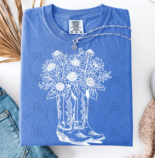 Floral Boots Tee INS
