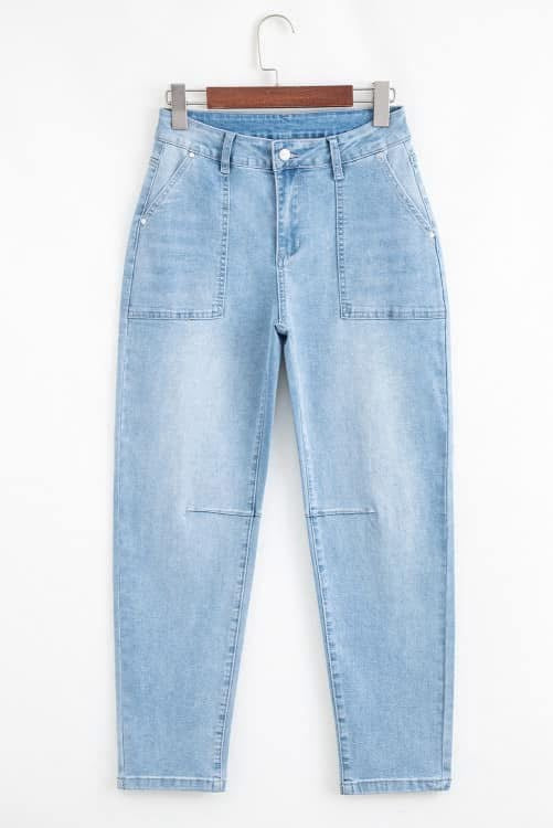 High rise Barrel Jeans (Pre-order)