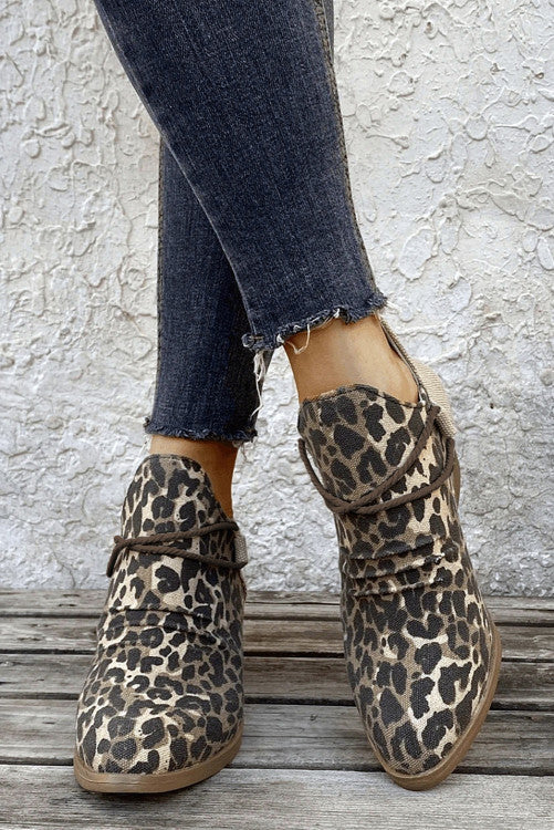 Leopard Print Booties INS