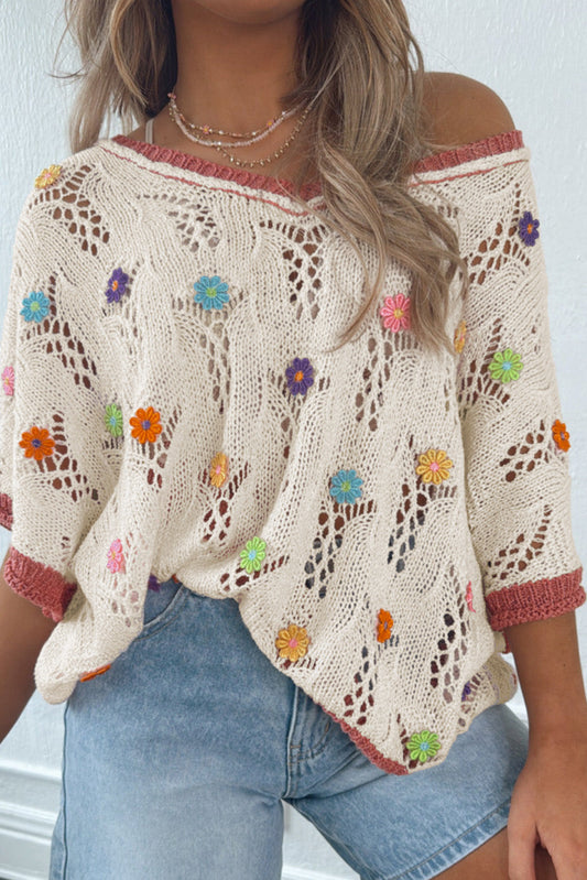 Hollow Flowers Sweater LT