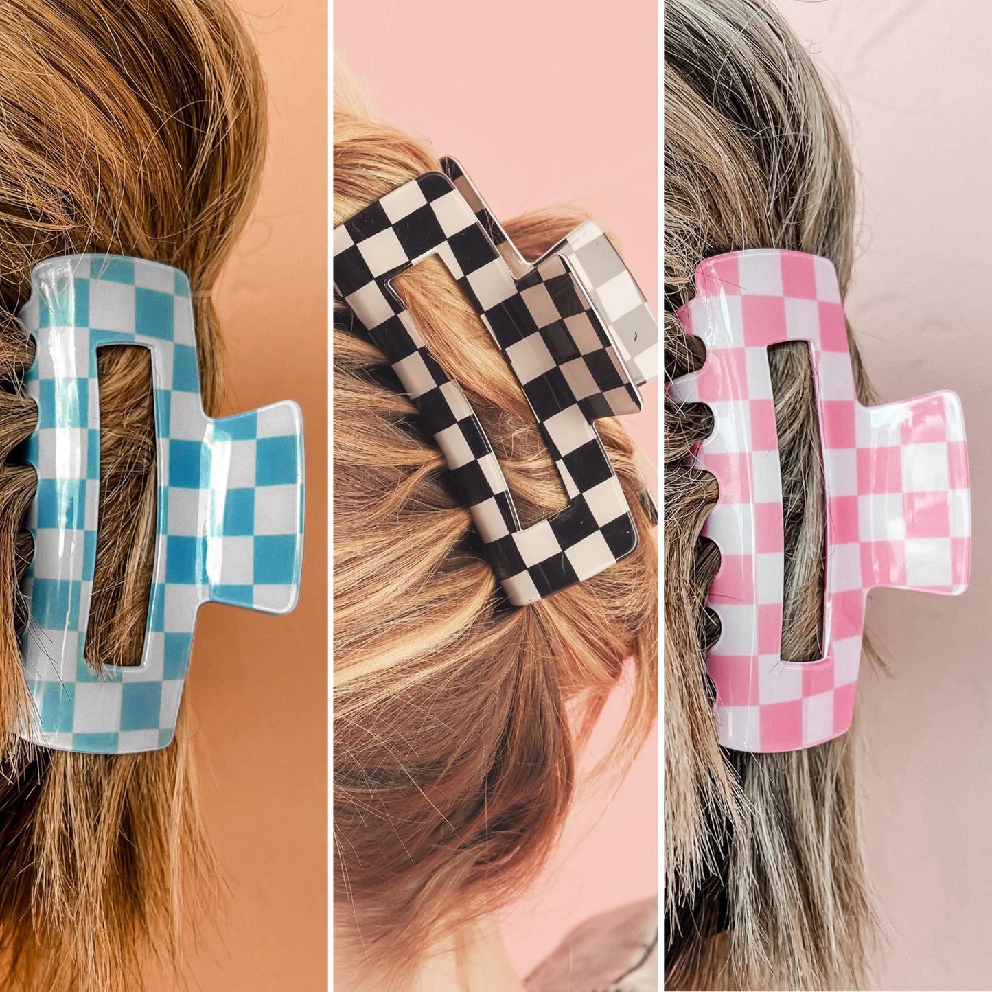 Checkered Claw Clip INS