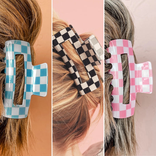 Checkered Claw Clip INS