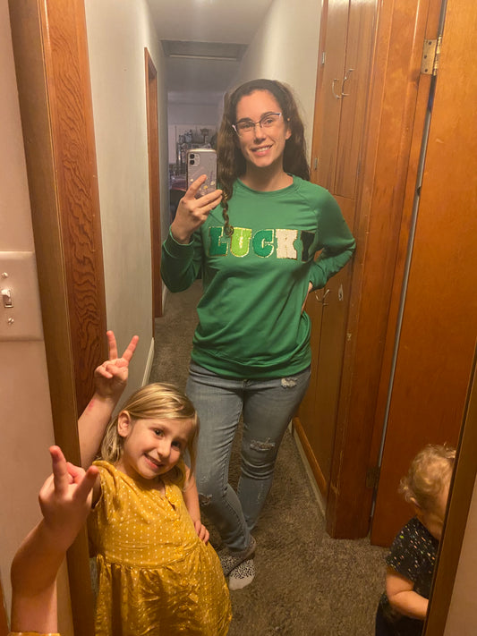 St. Patrick’s LUCKY sweatshirt INS