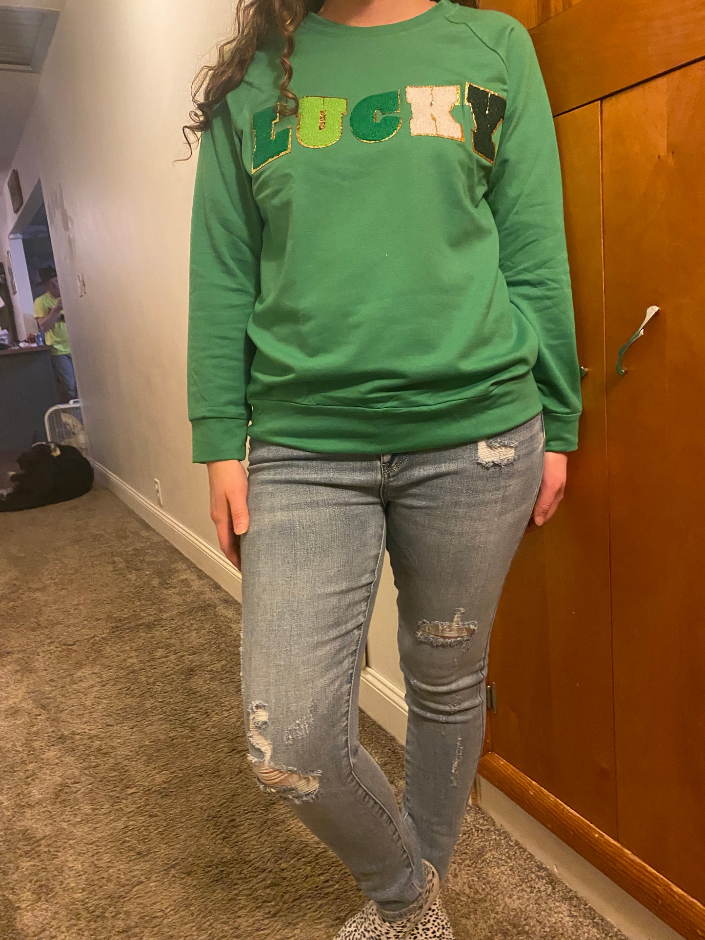 St. Patrick’s LUCKY sweatshirt INS