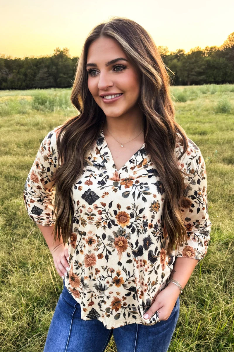 Rustic Bloom Top INS