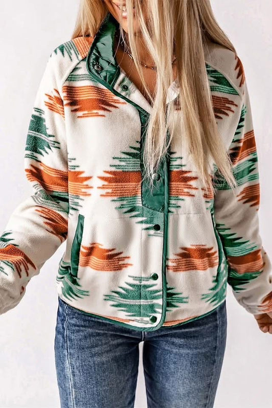 Multicolor Aztec Fleece Jacket (pre-order)