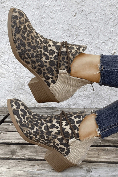 Leopard Print Booties INS