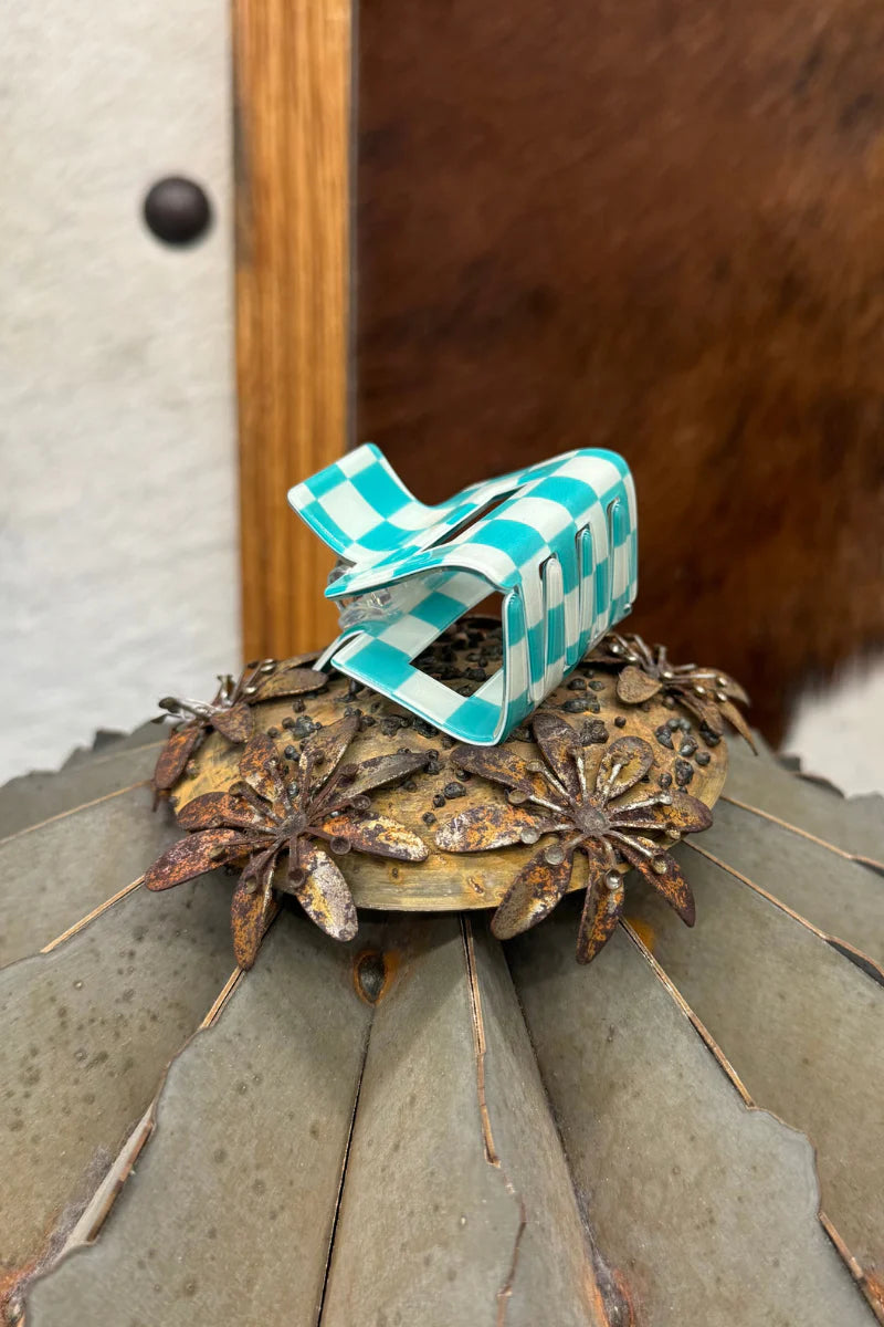 Small Checkered Claw Clips INS