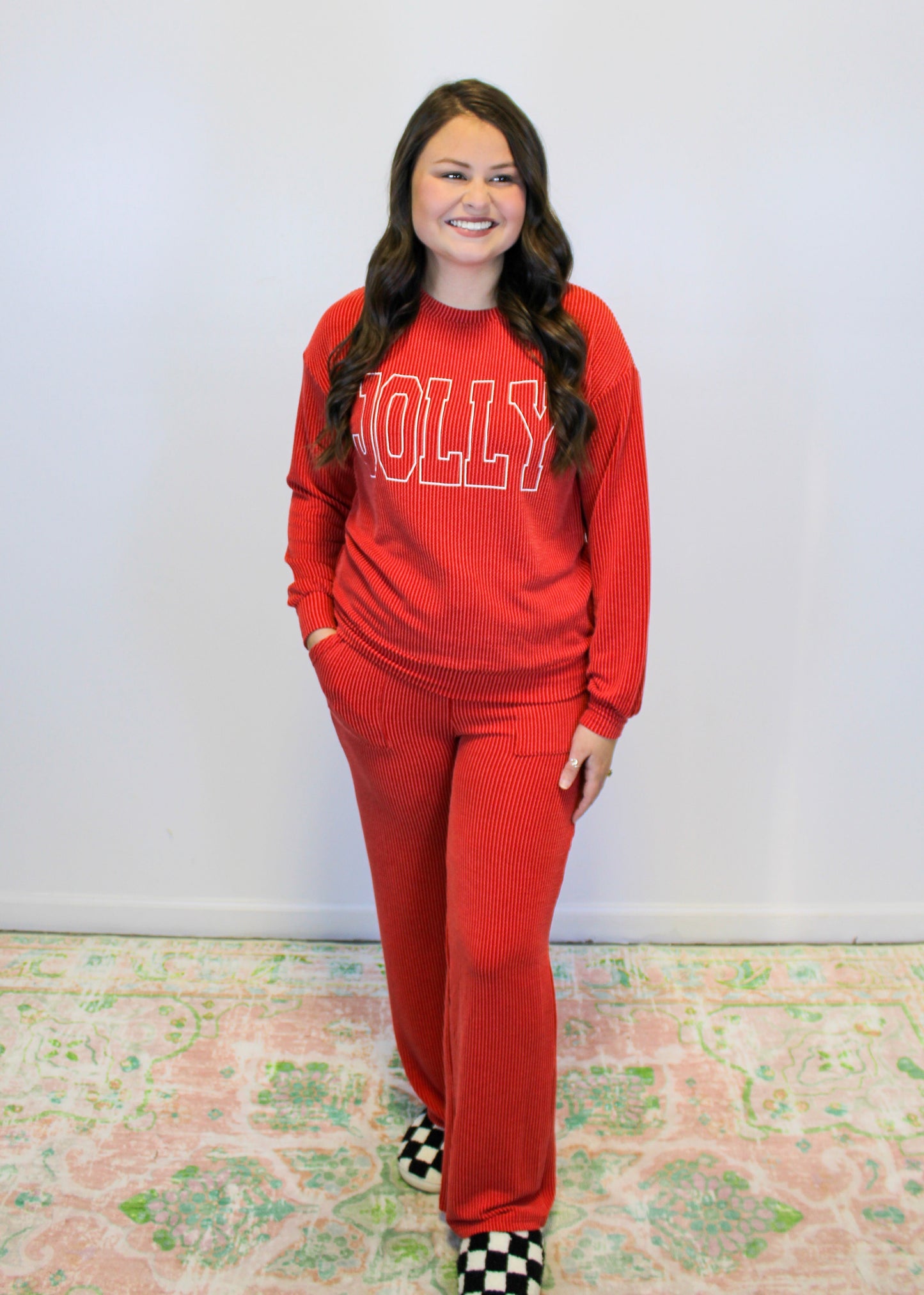 Jolly Corded Pants Set INS