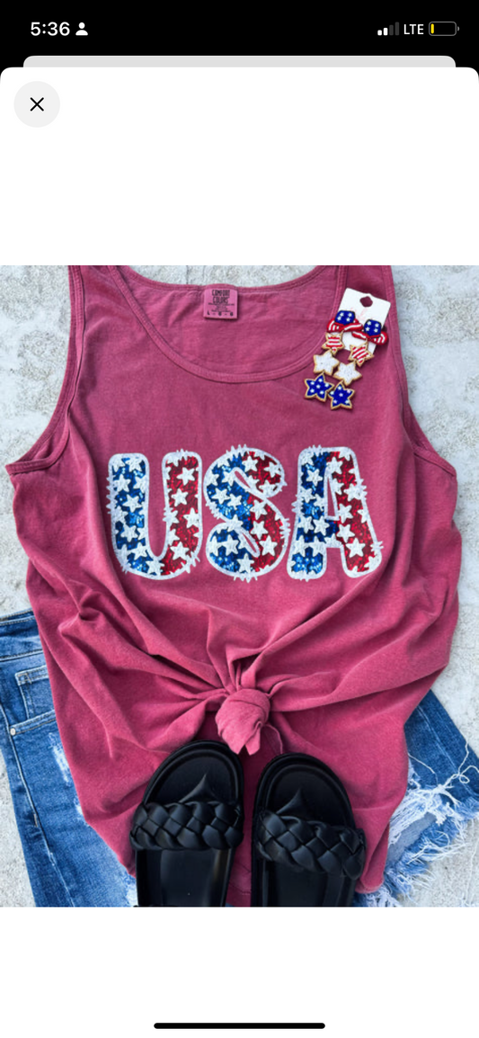 Faux sequence USA tank INS