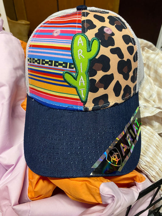 Ariat Cactus, Leopard & Stripes Hat INS