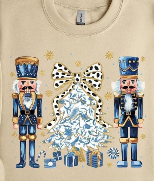 Blue Nutcrackers with Christmas Tree Tee INS