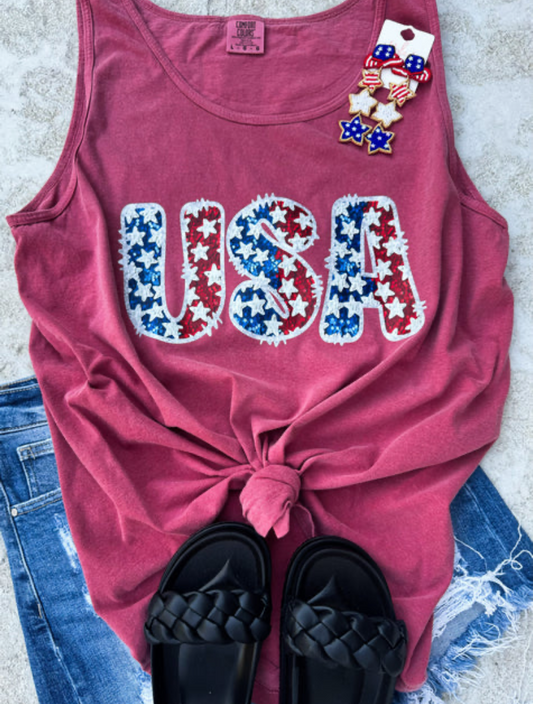 Faux sequence USA tank INS