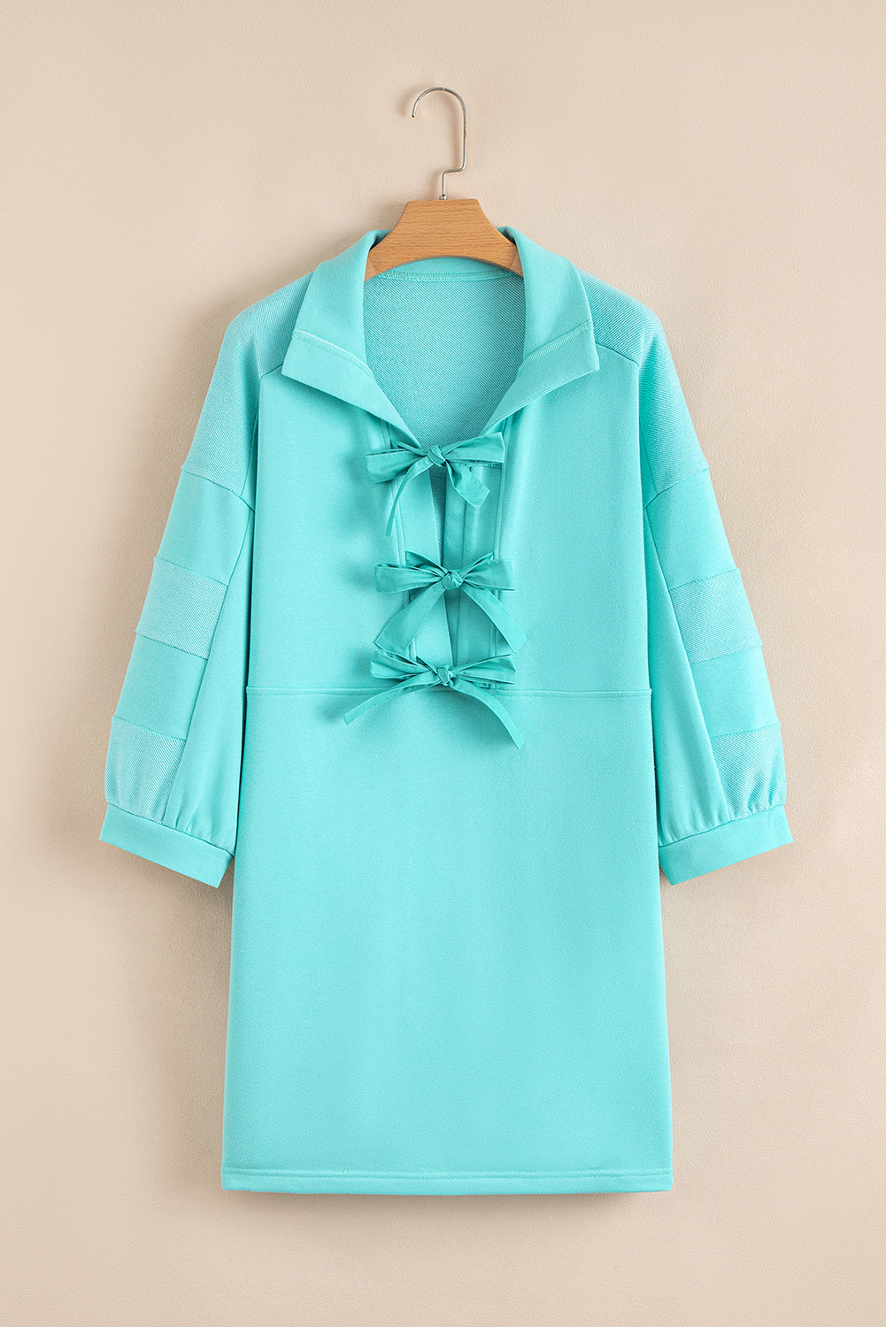 Blue Bow Shift Dress FB