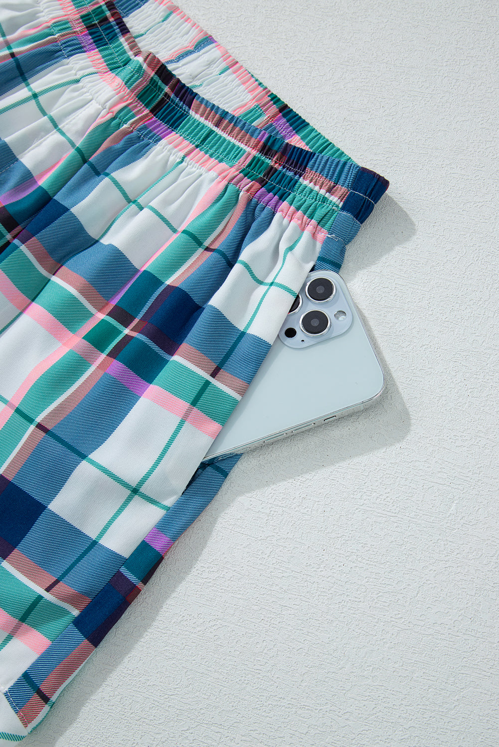 Blue Plaid Lounge Set LT