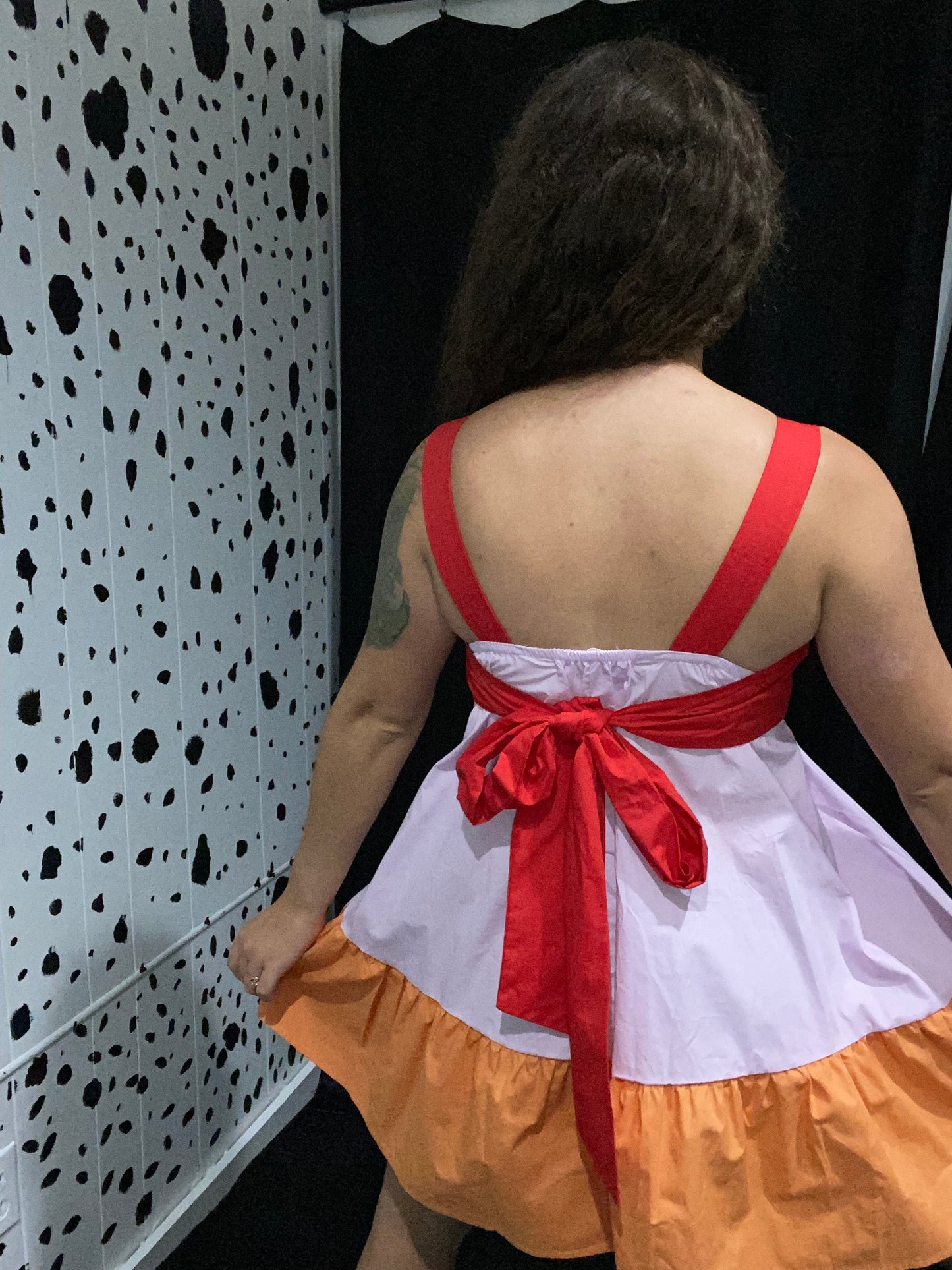 Colorblock Flare Dress INS