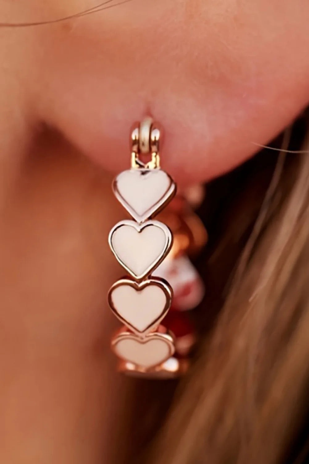 Heart Hoop Earrings INS