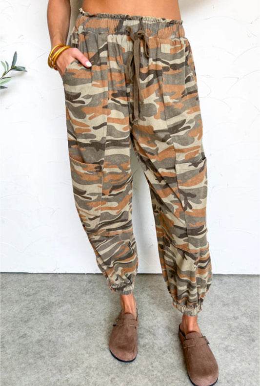 Green Camo Jogger Pants INS