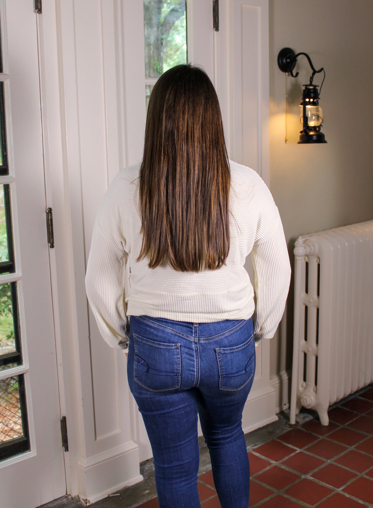 Apricot Button Henley INS