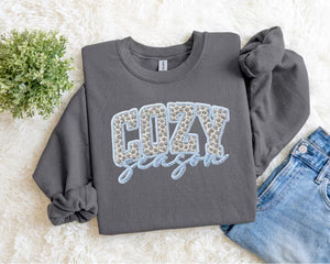 Cozy Season Faux Yarn Sweatshirt INS
