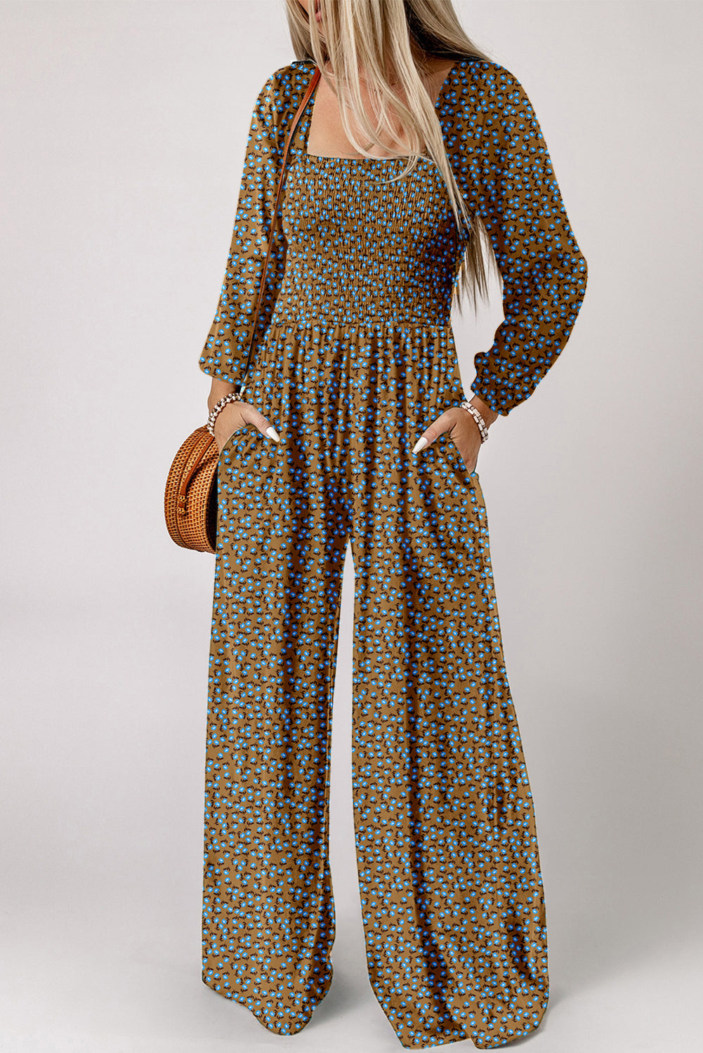 Floral Smocked Jumpsuit LT