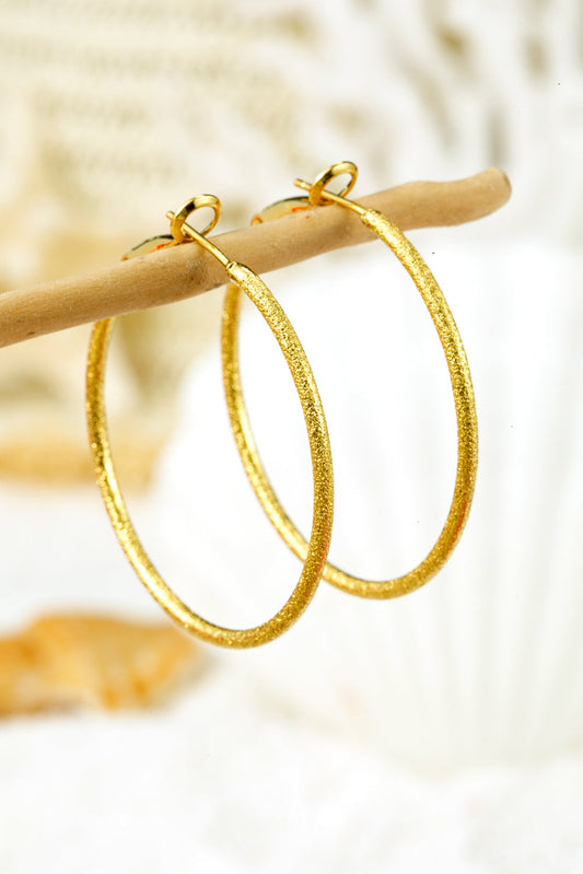 Gold Retro Hoops LT
