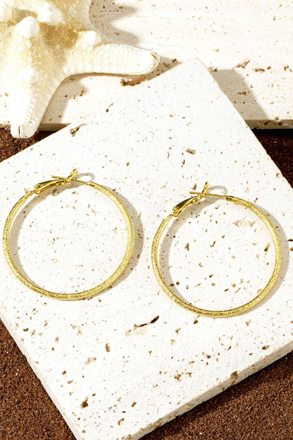Gold Retro Hoops LT