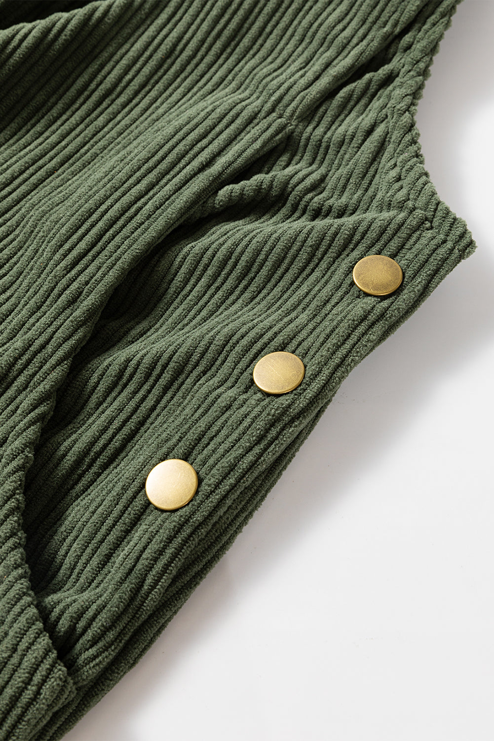 Green Corduroy Loose Overalls LT