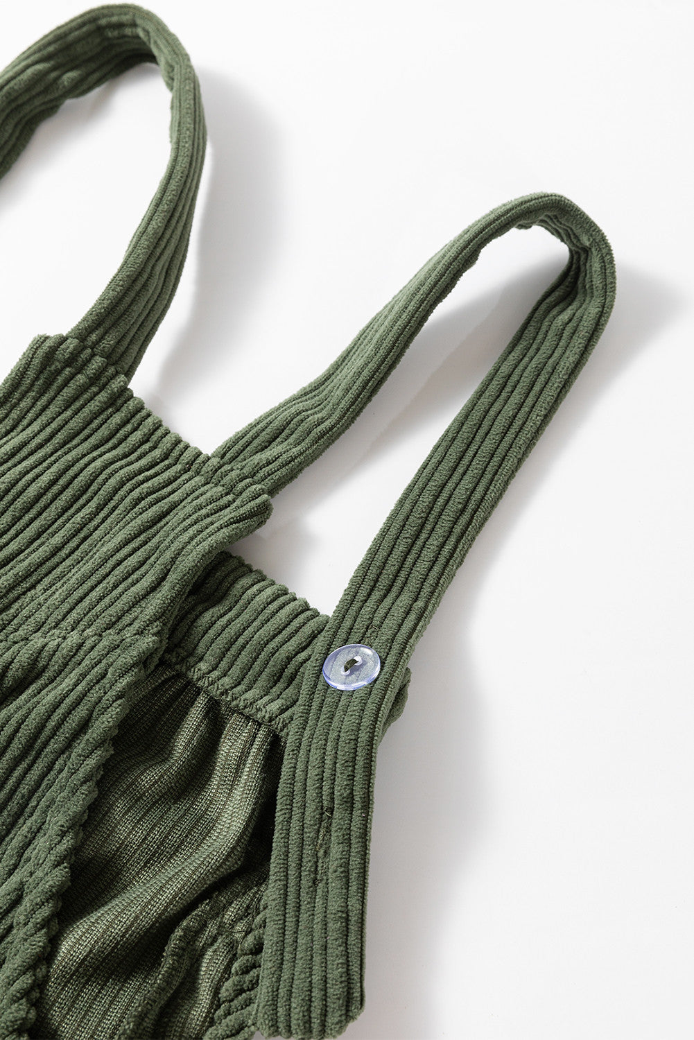 Green Corduroy Loose Overalls LT