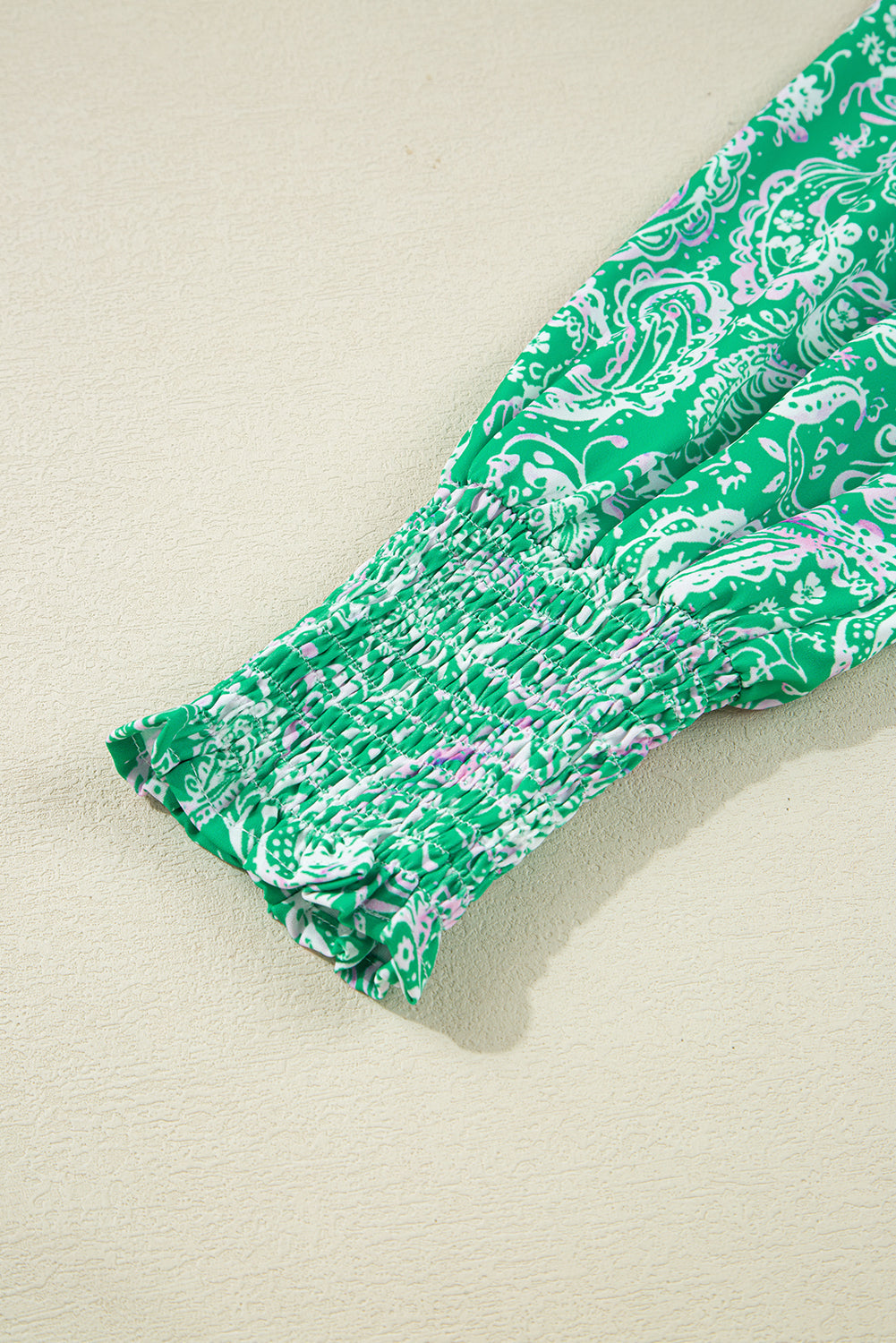 Green Paisley Tie Front Dress LT