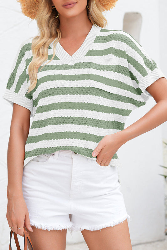 Green Stripe Sweater LT
