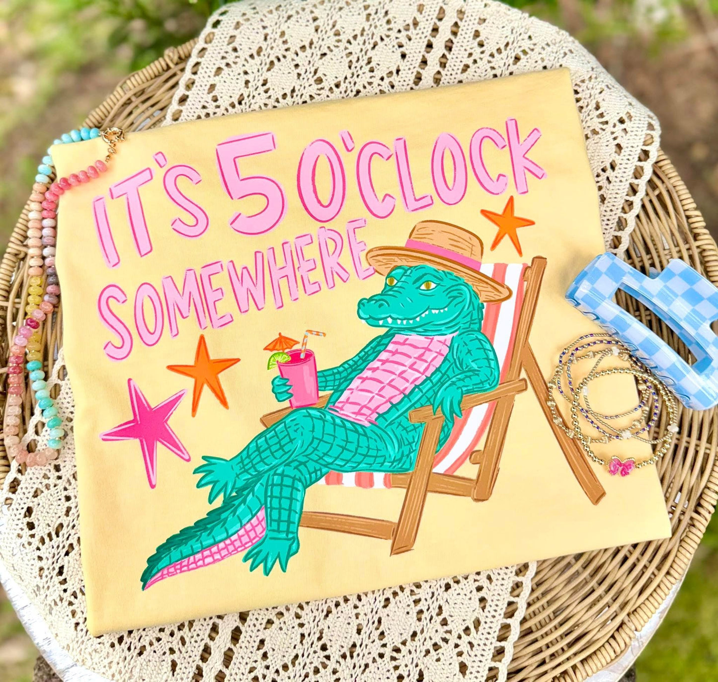 It’s 5 O’clock Croc Tee.