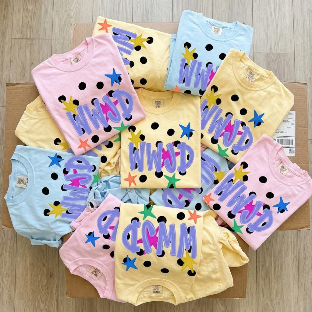 Polka Dot WWJD Tee.