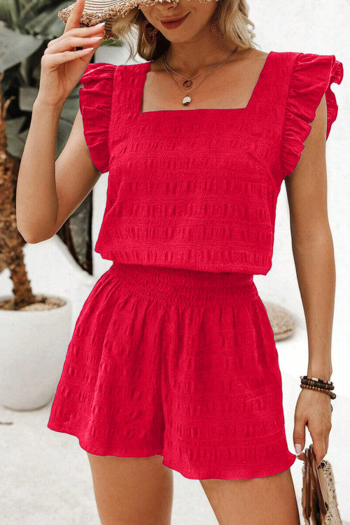 Textured Shirred Set