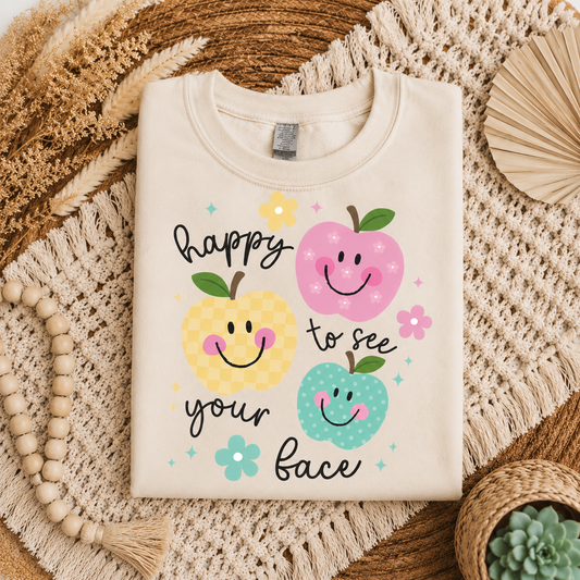Happy to See Your Face Tee.