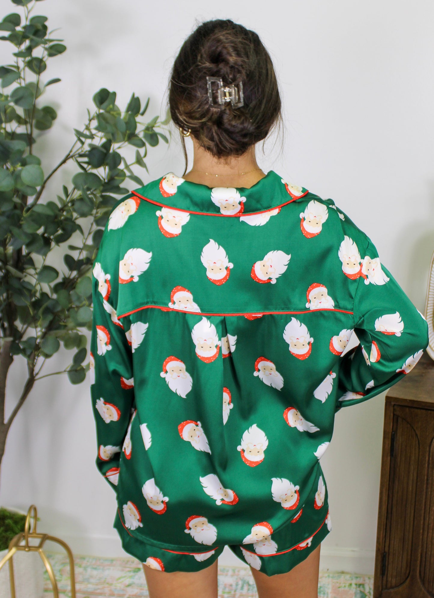 Green Santa Pajamas LT